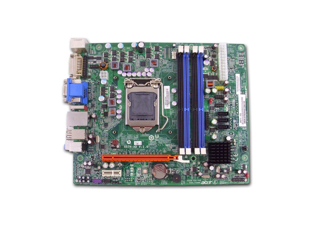 Gateway DS50 Motherboard uATX LGA1156 DDR3 eSATA H57H-AD MBVAU07002